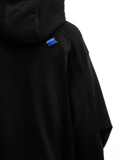 Ader Error Panelled-fabric Hoodie In Black