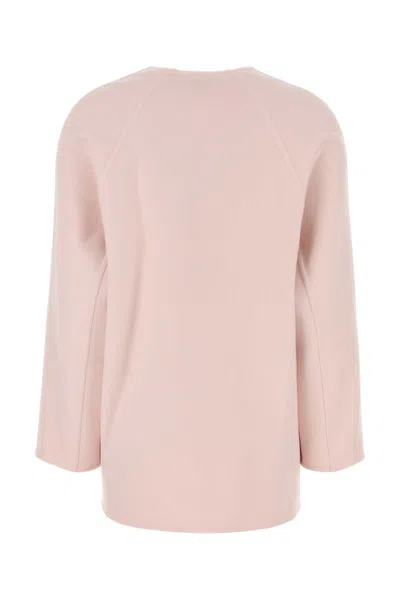 Bottega Veneta Pastel Pink Wool Blend Cardigan