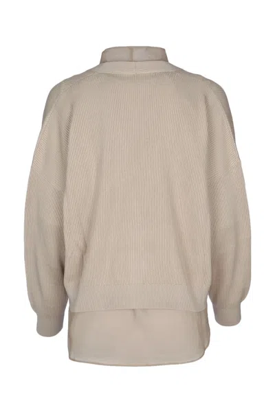 Brunello Cucinelli Cardigan In Neutral