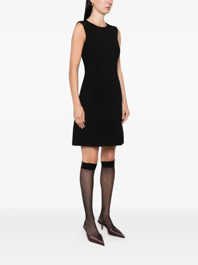 Dolce & Gabbana Leopard-print Lining Sleeveless Mini Dress Clothing