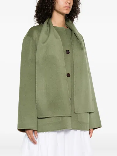Alicia Audrey Viktorya Button-fastening Wool Coat