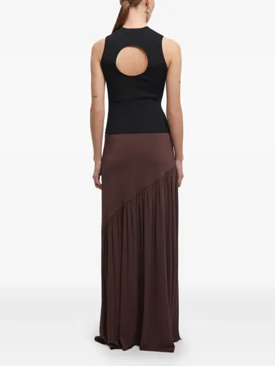 Aeron Pleated Skirt In Brown