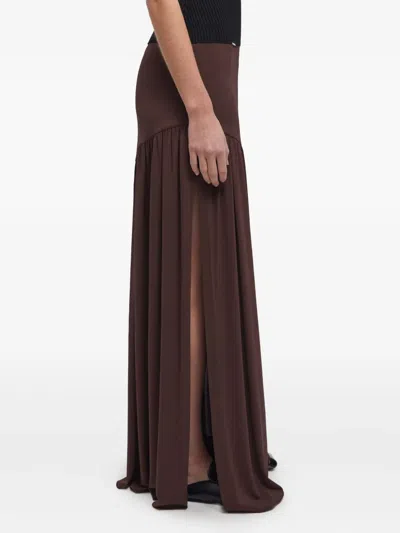 Aeron Pleated Skirt In Brown