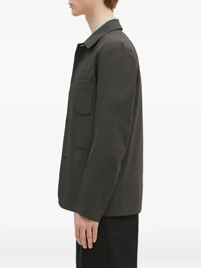 Paul Smith Buttoned Patch-pocket Jacket In Black