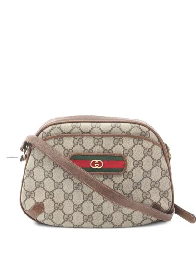 Pre-owned Gucci 2000s Sherry Crossbody Bag In Neutral