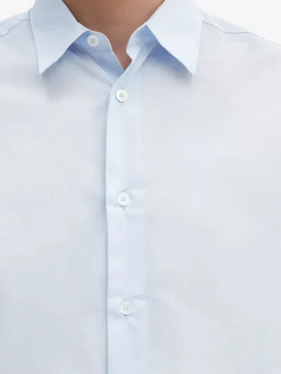 Paul Smith Long-sleeved Button-down Shirt In Blue