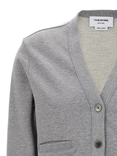 Thom Browne 4 Bar Cardigan Sweaters And Cardigans Gray