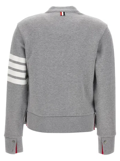 Thom Browne 4 Bar Cardigan Sweaters And Cardigans Gray
