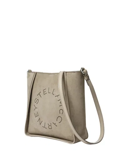 Stella Mccartney Alter Suede Shoulder Bag With Piping Details