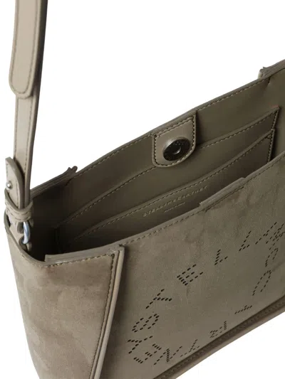 Stella Mccartney Alter Suede Shoulder Bag With Piping Details