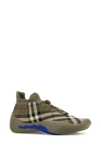 Burberry Embroidered Fabric Neptune Slip Ons
