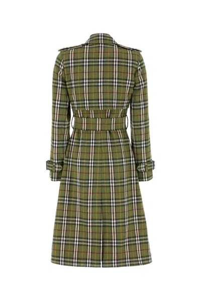 Burberry Embroidered Stretch Linen Trench Coat