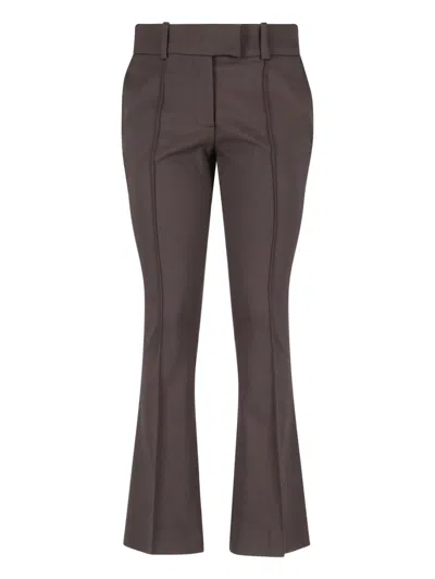 Attico Virgin Wool Bootcut Pants