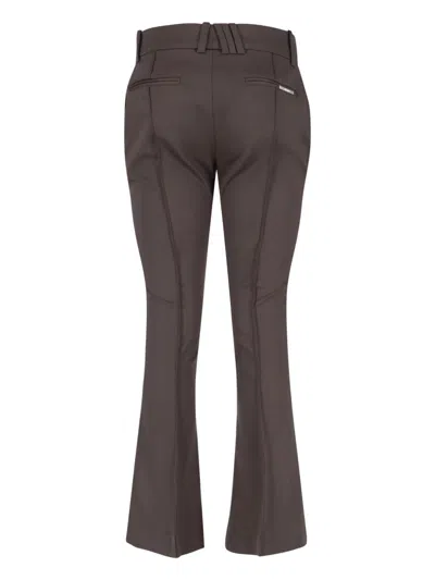 Attico Virgin Wool Bootcut Pants