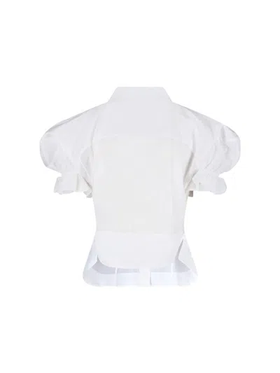 Vivienne Westwood Relaxed Fit Top Puff Sleeves In White