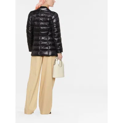 Herno Zip-up Padded Short Jacket In Black