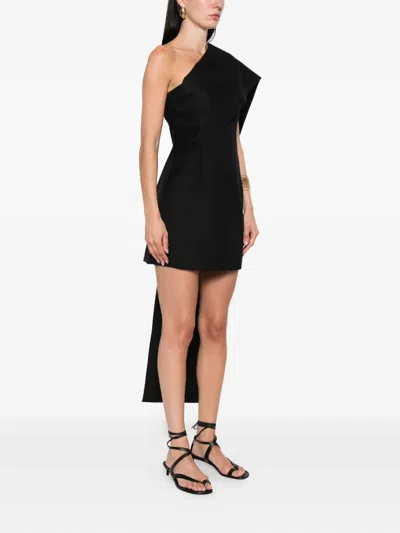 Rohe One-shoulder Mini Dress In Black