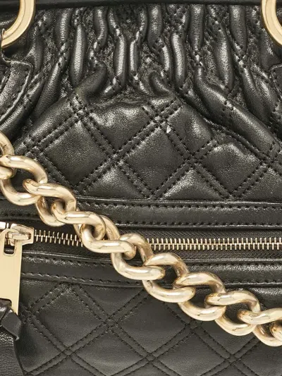 Pre-owned Marc Jacobs Vintage  Quilted Leather Satchel Bag In Black