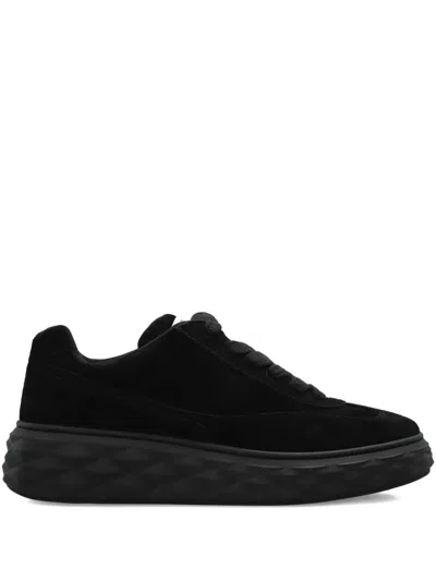 Jimmy Choo Lace-up Low-top Sneakers In Black