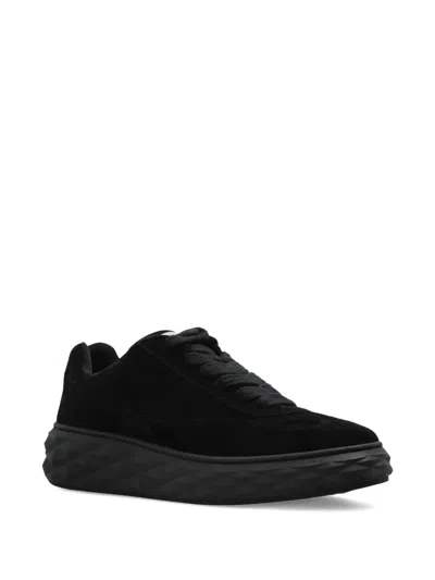 Jimmy Choo Lace-up Low-top Sneakers In Black
