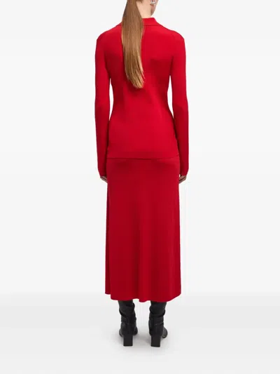 Aeron Ribbon Shirt In Red