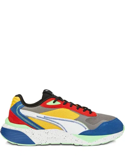 Puma Rs-metric Energy "castlerock/tangerine" Sneakers In Multi