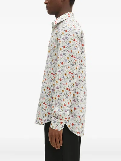Paul Smith Floral Print Shirt In Multi