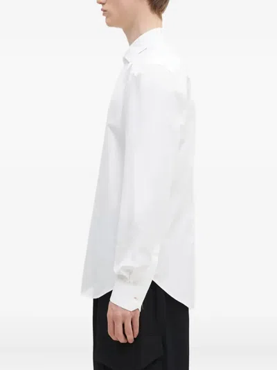 Paul Smith Long-sleeve Button-down Shirt In White