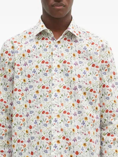 Paul Smith Floral Print Shirt In Multi