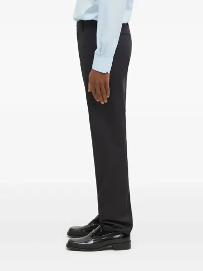 Paul Smith Flat-front Chinos In Black