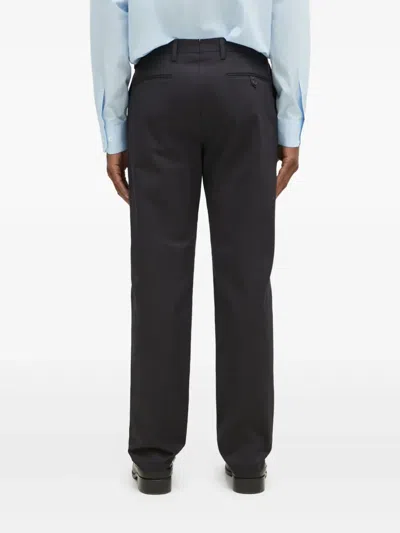 Paul Smith Flat-front Chinos In Black