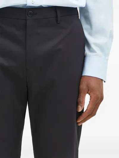 Paul Smith Flat-front Chinos In Black
