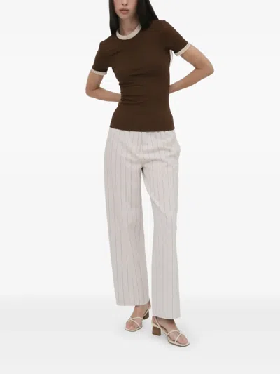 Rosetta Getty Rib-knit T-shirt