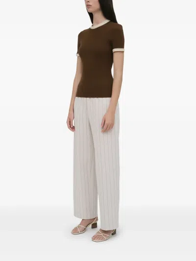 Rosetta Getty Rib-knit T-shirt