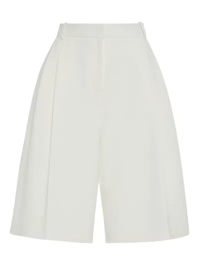 Rosetta Getty Pleat-front Shorts In White