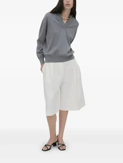 Rosetta Getty Pleat-front Shorts In White