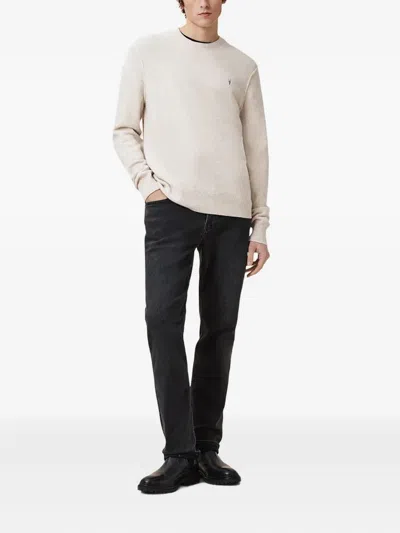 Allsaints Logo-embroidered Crew-neck Jumper