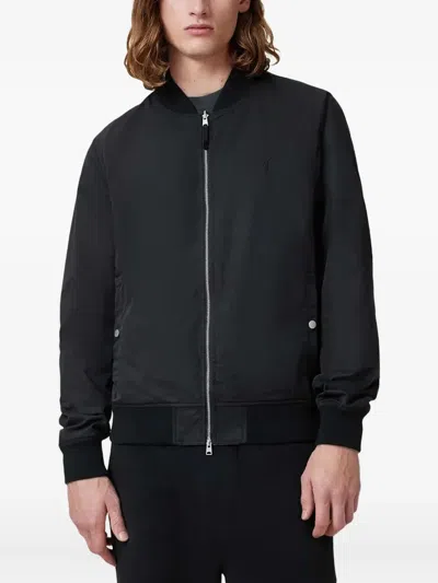 Allsaints Embroidered Zip-front Reversible Bomber Jacket
