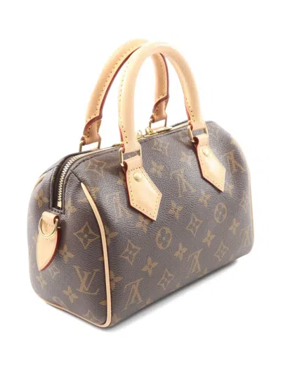 Pre-owned Louis Vuitton 2021 Speedy Bandouliere 20 Monogram Tote Bag In Brown