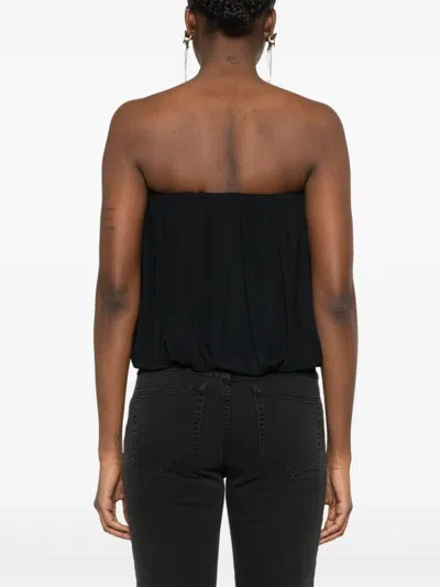 Isabel Marant Amalia Gathered Top In Black