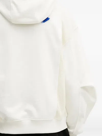 Ader Error Panelled-fabric Hoodie In White