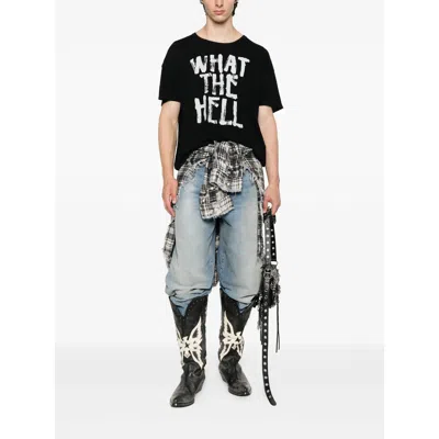R13 T-shirt With Print In Black