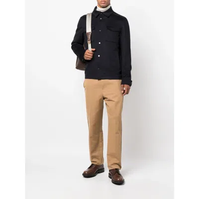 Herno Snap Front Chest Flap Pocket Brushed Wool Cashmere Blend Lined Shirt Jacket In Black