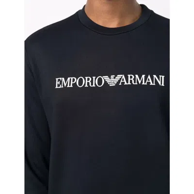 Emporio Armani Cotton Blend Crewneck Sweatshirt