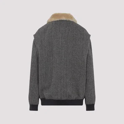Miu Miu Bomber Jackets Grey