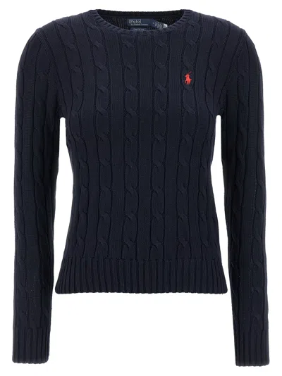 Polo Ralph Lauren Braided Cotton Sweater Sweaters And Cardigans Blue