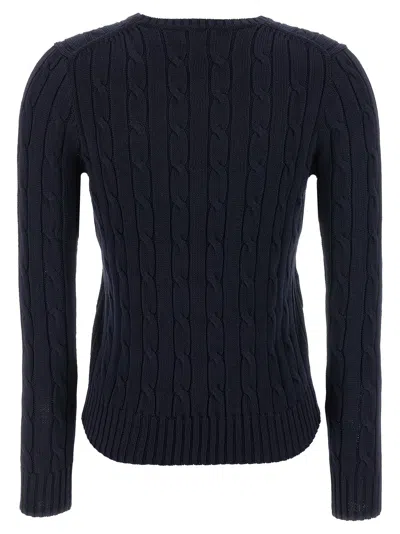 Polo Ralph Lauren Braided Cotton Sweater Sweaters And Cardigans Blue