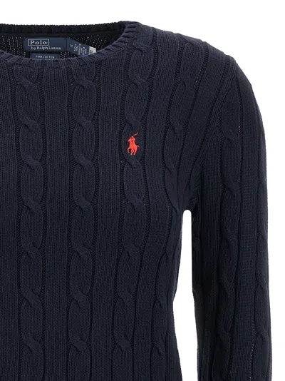 Polo Ralph Lauren Braided Cotton Sweater Sweaters And Cardigans Blue