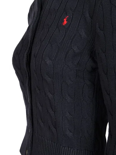 Polo Ralph Lauren Cable Knit Cardigan Knitwear Blue
