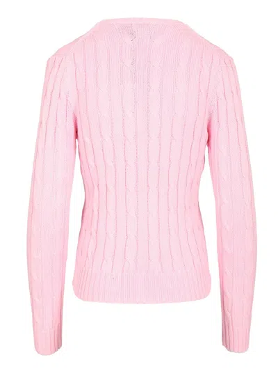Polo Ralph Lauren Cable Knit Crew Neck Sweater Knitwear Rose